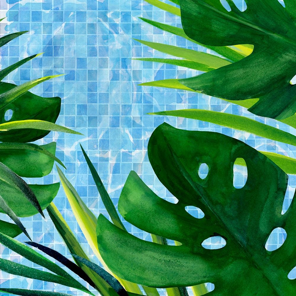 Wall Art Painting id:340848, Name: Poolside Shade II, Artist: Warren, Annie