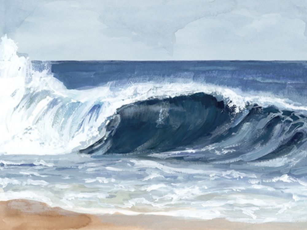 Wall Art Painting id:383972, Name: Surf Spray II, Artist: Barnes, Victoria