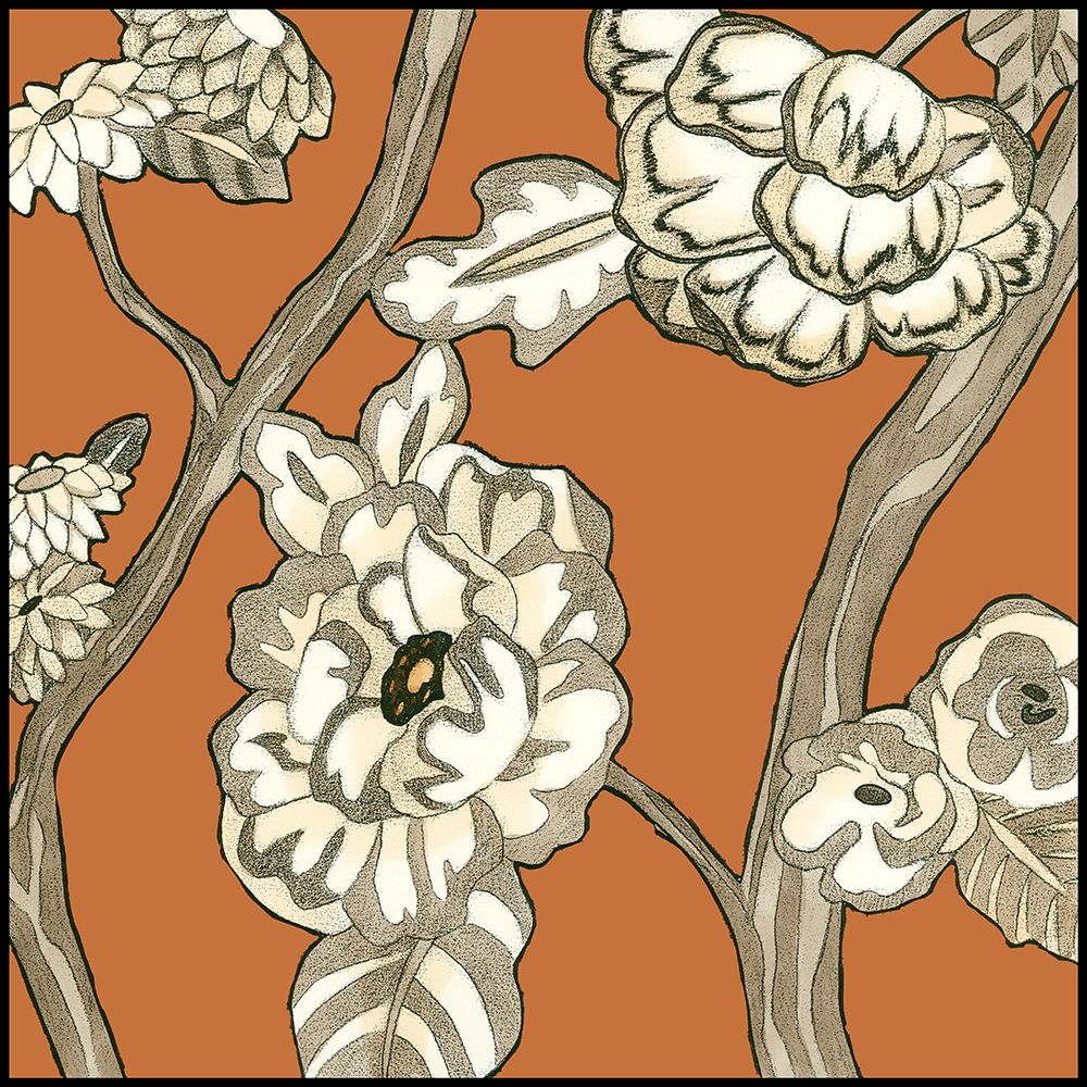 Wall Art Painting id:208267, Name: Butterscotch Chintz III, Artist: Zarris, Chariklia