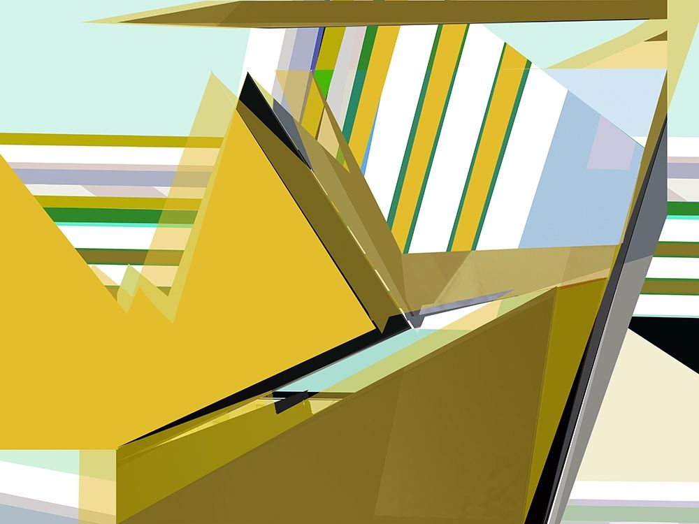 Art Print: Yellow Mountains I