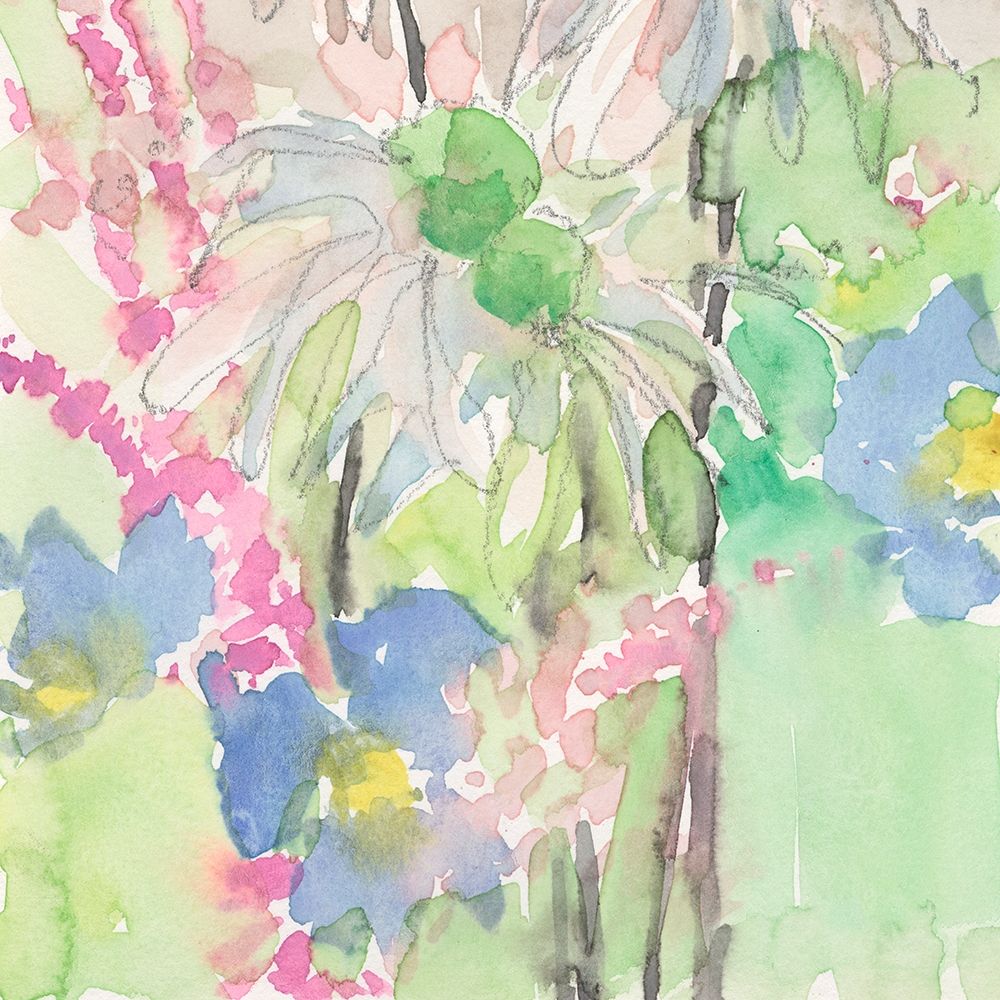 Wall Art Painting id:433145, Name: Watercolor Floral Accent I, Artist: Dixon, Samuel