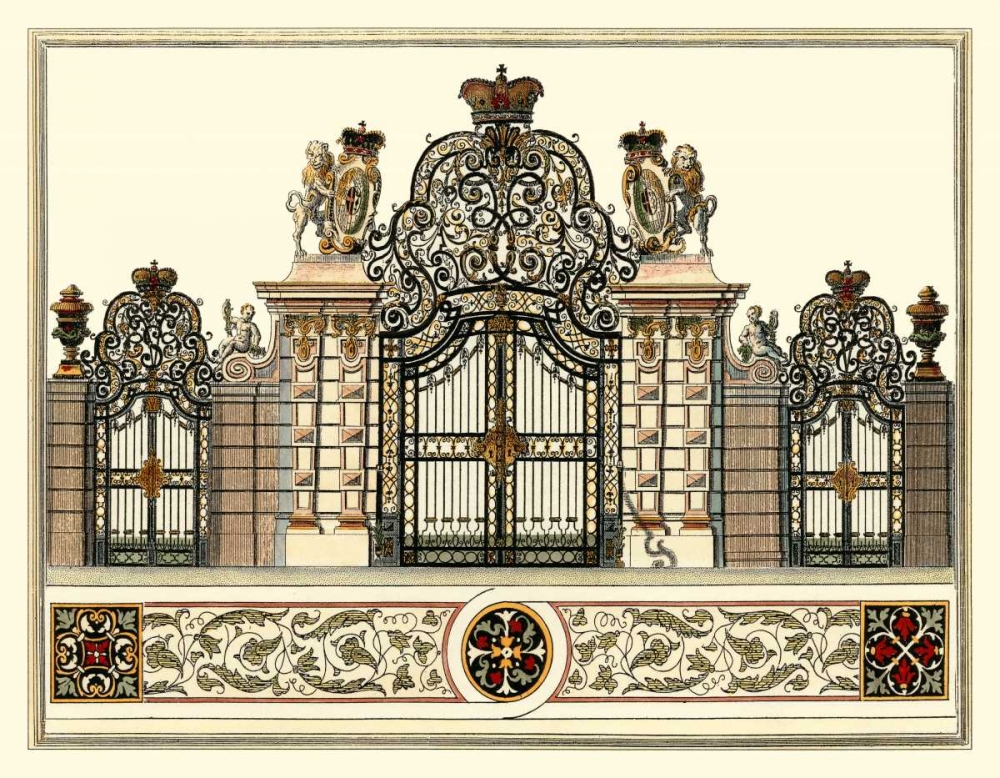 Wall Art Painting id:107874, Name: The Grand Garden Gate I, Artist: Kleiner, O.