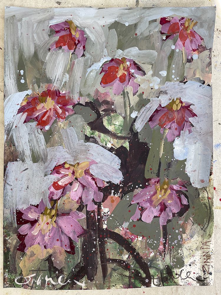 Wall Art Painting id:497922, Name: Zinnia I, Artist: Ferrell, Erin McGee