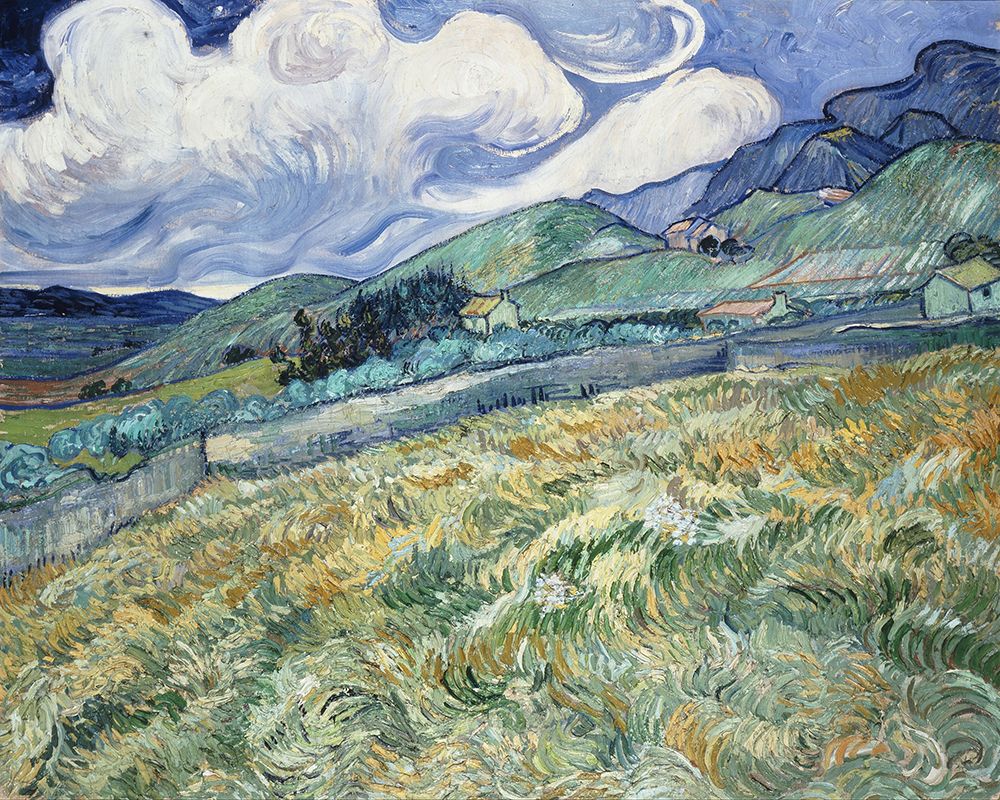 Wall Art Painting id:535125, Name: Landscape from Saint-Remy, Artist: Van Gogh, Vincent