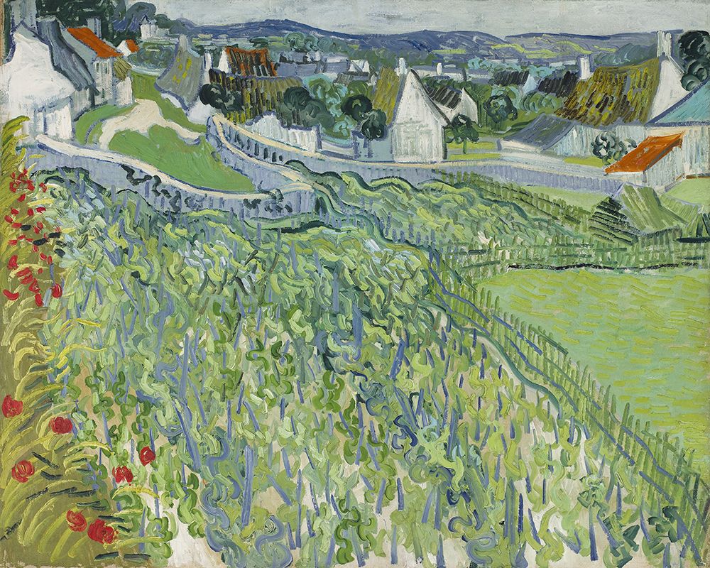 Wall Art Painting id:535128, Name: Vineyards at Auvers, Artist: Van Gogh, Vincent