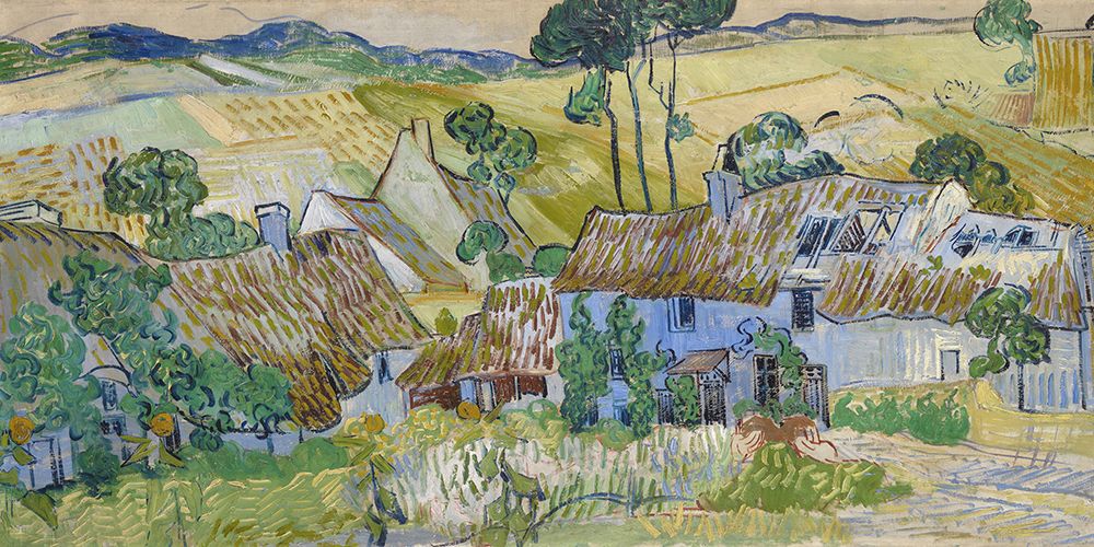 Wall Art Painting id:535129, Name: Farms near Auvers, Artist: Van Gogh, Vincent