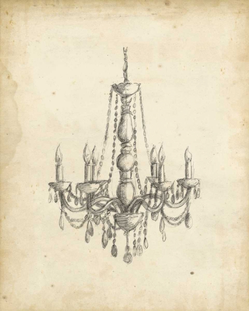 Wall Art Painting id:120263, Name: Classical Chandelier II, Artist: Harper, Ethan