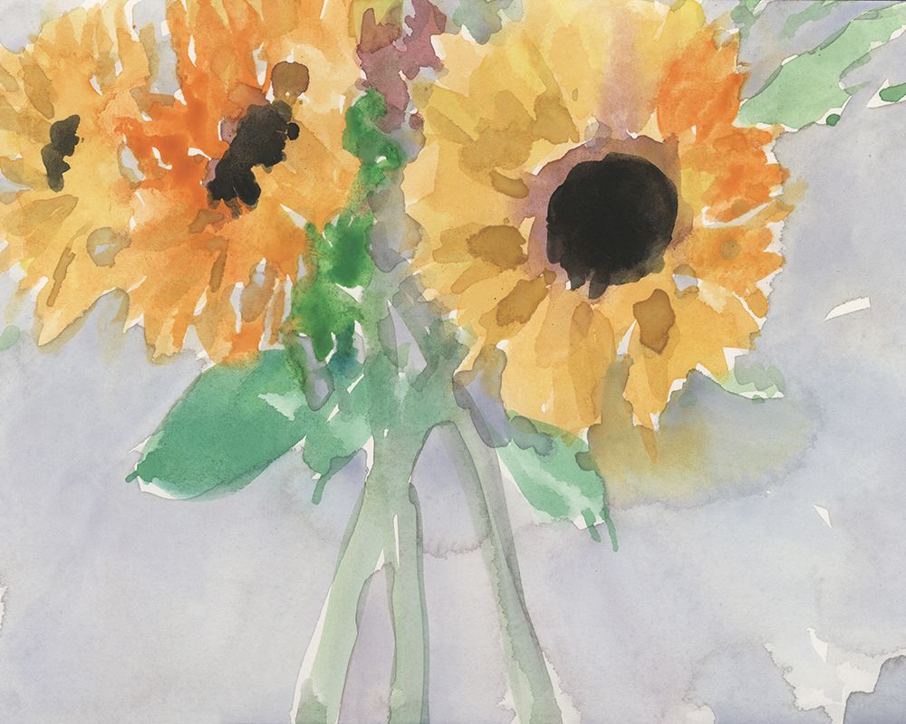 Wall Art Painting id:644601, Name: Sunflower View I, Artist: Dixon, Samuel