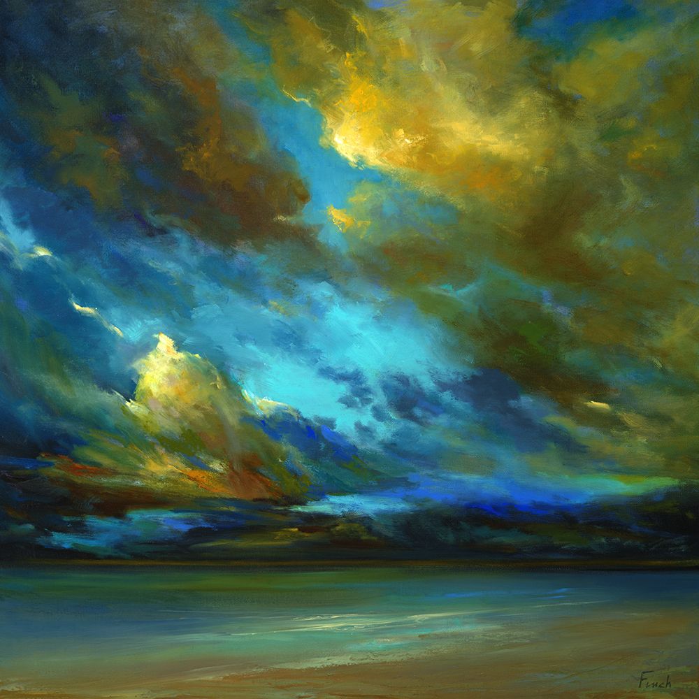 Wall Art Painting id:690432, Name: Coastal Clouds, Artist: Finch, Sheila