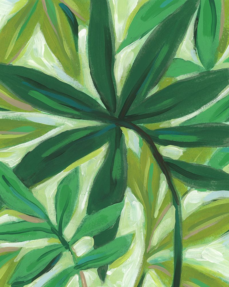 Wall Art Painting id:690523, Name: Tropical Island Leaves I, Artist: Vess, June Erica