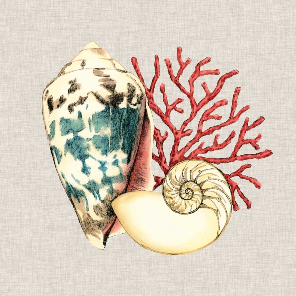 Wall Art Painting id:97846, Name: By the Seashore I, Artist: Meagher, Megan