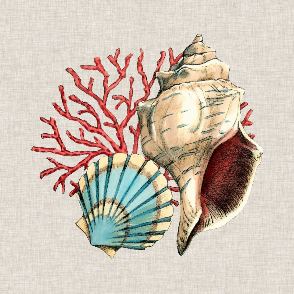 Wall Art Painting id:49598, Name: By the Seashore II, Artist: Meagher, Megan