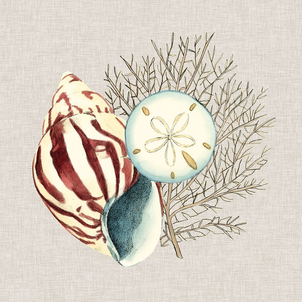 Wall Art Painting id:234499, Name: By the Seashore III, Artist: Meagher, Megan