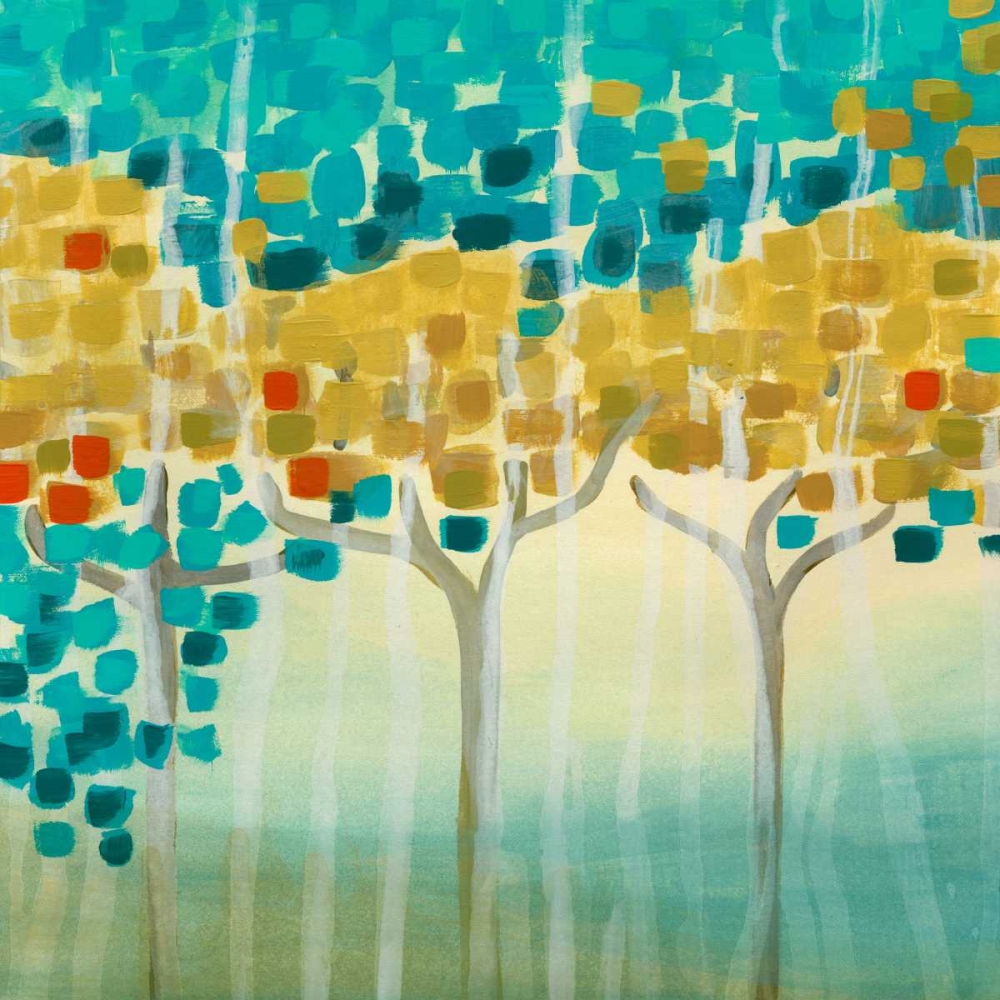 Wall Art Painting id:34431, Name: Forest Mosaic I, Artist: Vess, June Erica