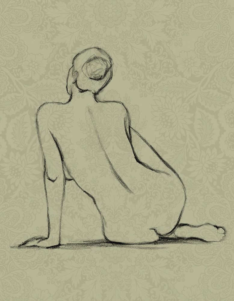 Wall Art Painting id:691792, Name: Black and White Nude Study II (T), Artist: Harper, Ethan