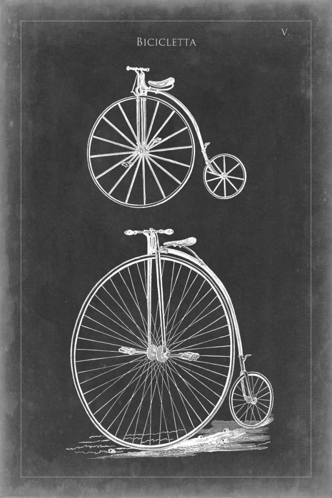 Wall Art Painting id:175526, Name: Vintage Bicycles I, Artist: Vision Studio