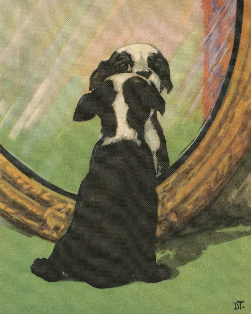 Wall Art Painting id:234945, Name: Terrier Trouble IV, Artist: Unknown