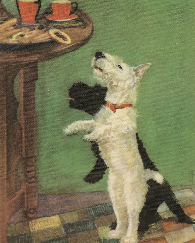 Wall Art Painting id:234946, Name: Terrier Trouble V, Artist: Unknown