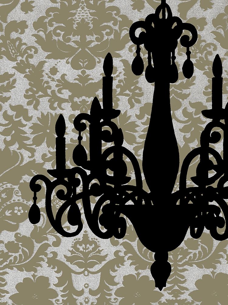 Wall Art Painting id:235166, Name: Small Chandelier Silhouette I, Artist: Harper, Ethan