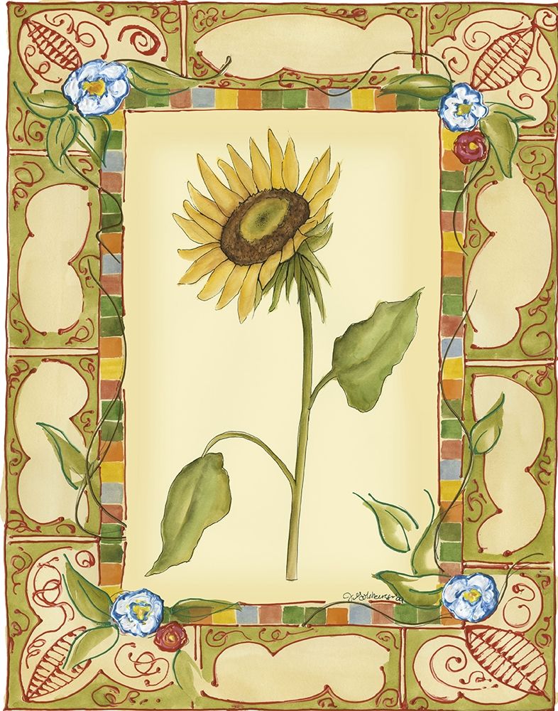 Wall Art Painting id:235345, Name: French Country Sunflower I, Artist: Goldberger, Jennifer