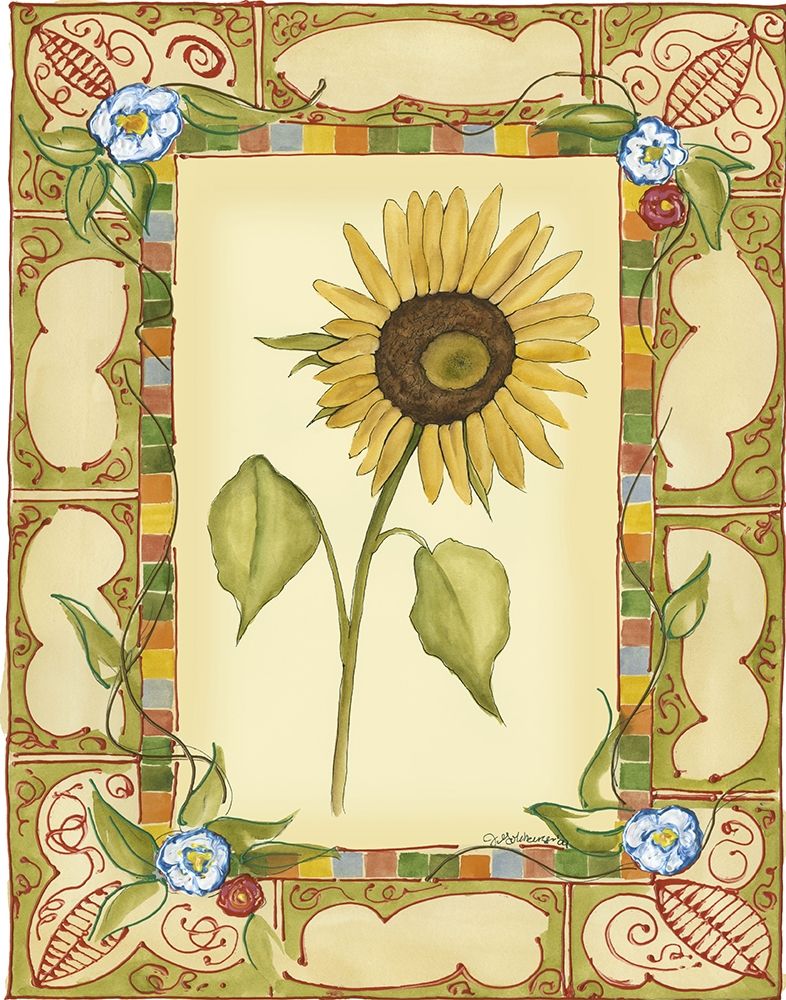 Wall Art Painting id:235346, Name: French Country Sunflower II, Artist: Goldberger, Jennifer