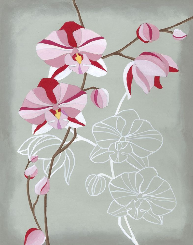 Wall Art Painting id:235704, Name: Floral Echo I, Artist: Lam, Vanna