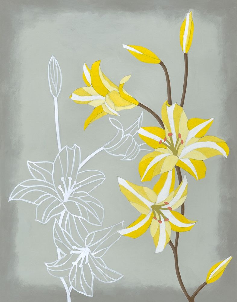 Wall Art Painting id:235705, Name: Floral Echo II, Artist: Lam, Vanna