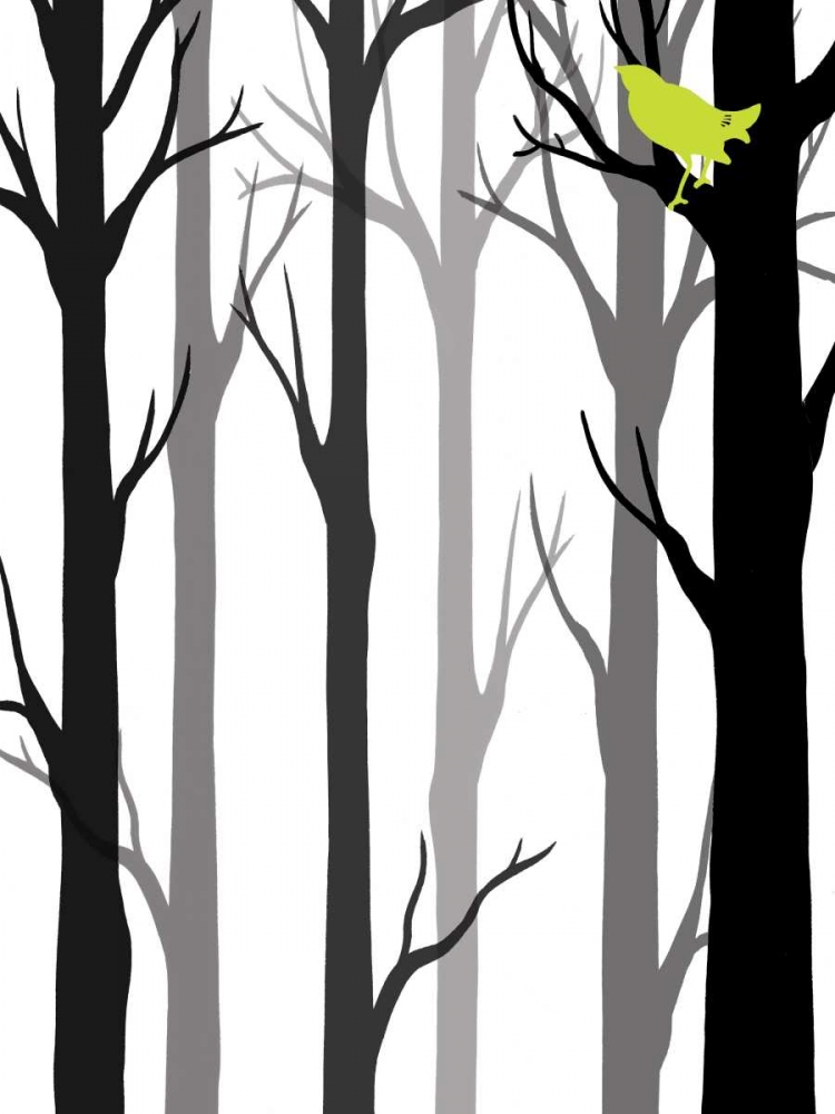 Wall Art Painting id:49698, Name: Forest Silhouette II, Artist: Vess, June Erica