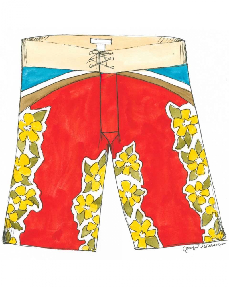 Wall Art Painting id:42424, Name: Surf Shorts II, Artist: Unknown