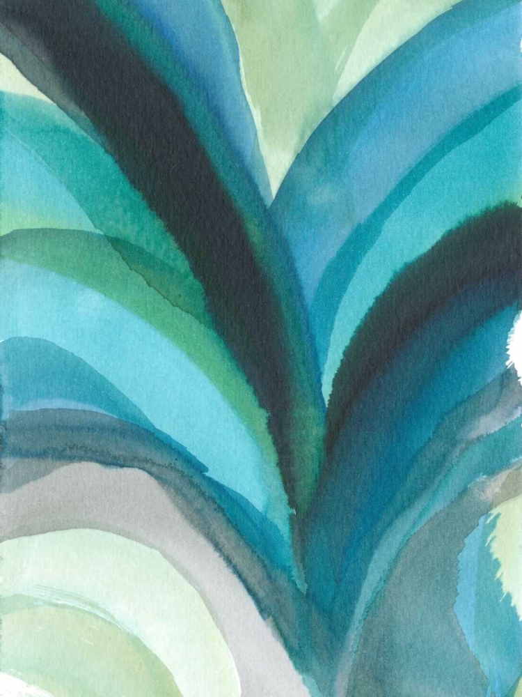 Wall Art Painting id:34574, Name: Big Blue Leaf I, Artist: Fuchs, Jodi