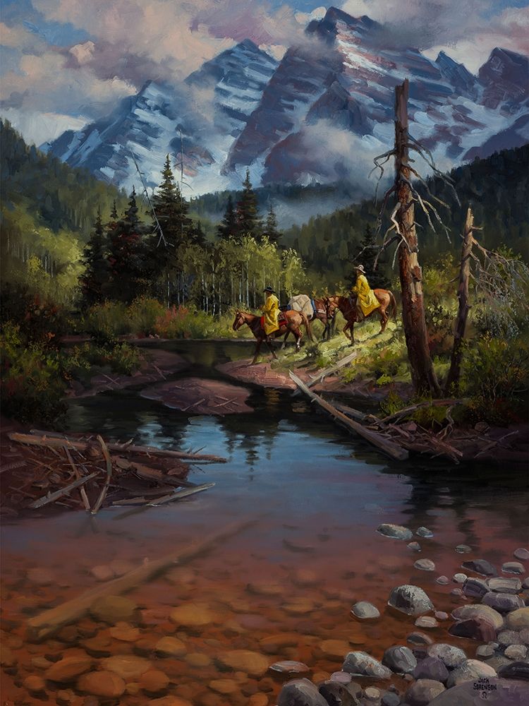 Wall Art Painting id:236233, Name: Ridin the High Country, Artist: Sorenson, Jack