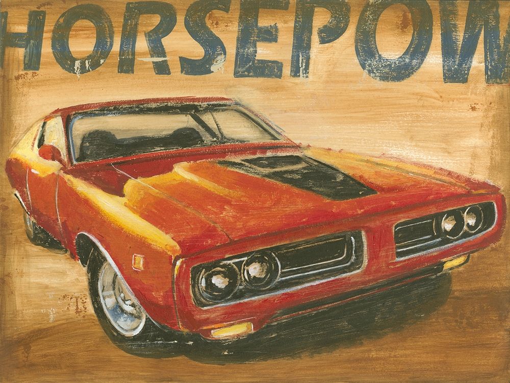 Wall Art Painting id:236313, Name: Vintage Muscle I, Artist: Harper, Ethan