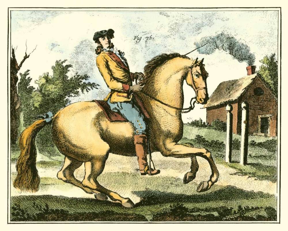 Wall Art Painting id:66523, Name: Equestrian Training I, Artist: Diderot, Denis