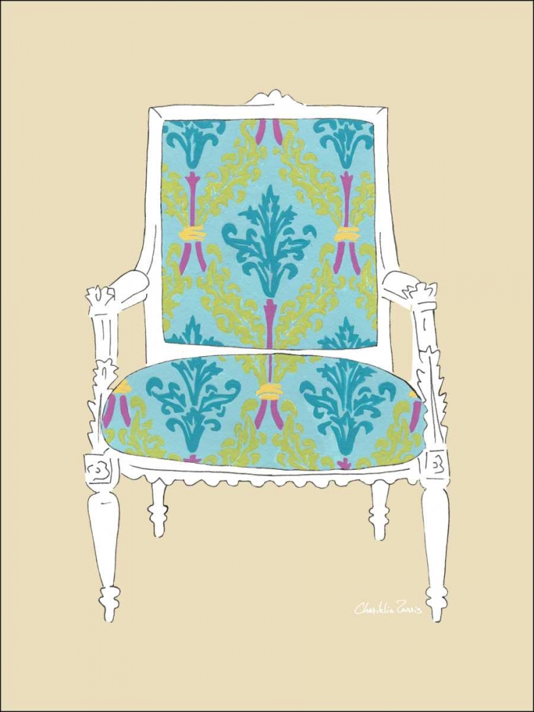 Wall Art Painting id:34690, Name: Decorative Chair III, Artist: Zarris, Chariklia