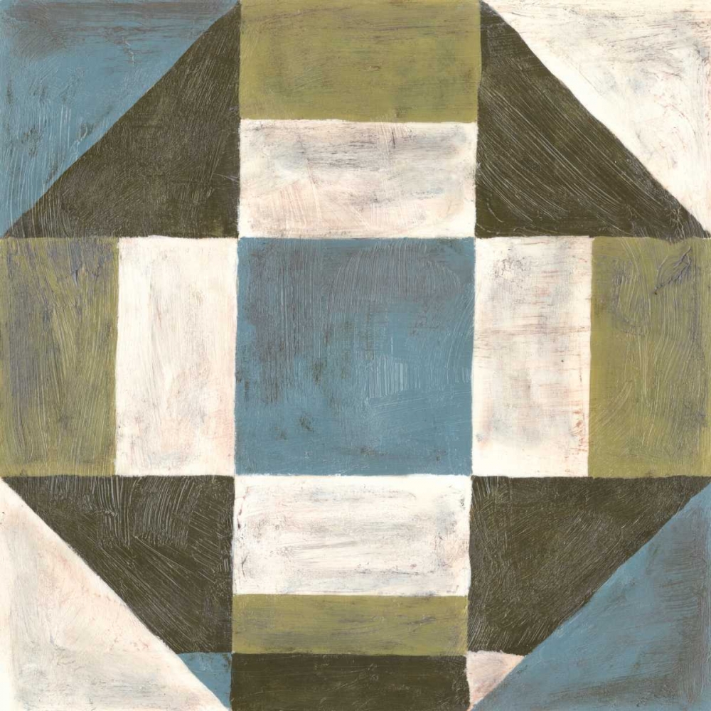 Wall Art Painting id:34707, Name: Patchwork Tile II, Artist: Lam, Vanna