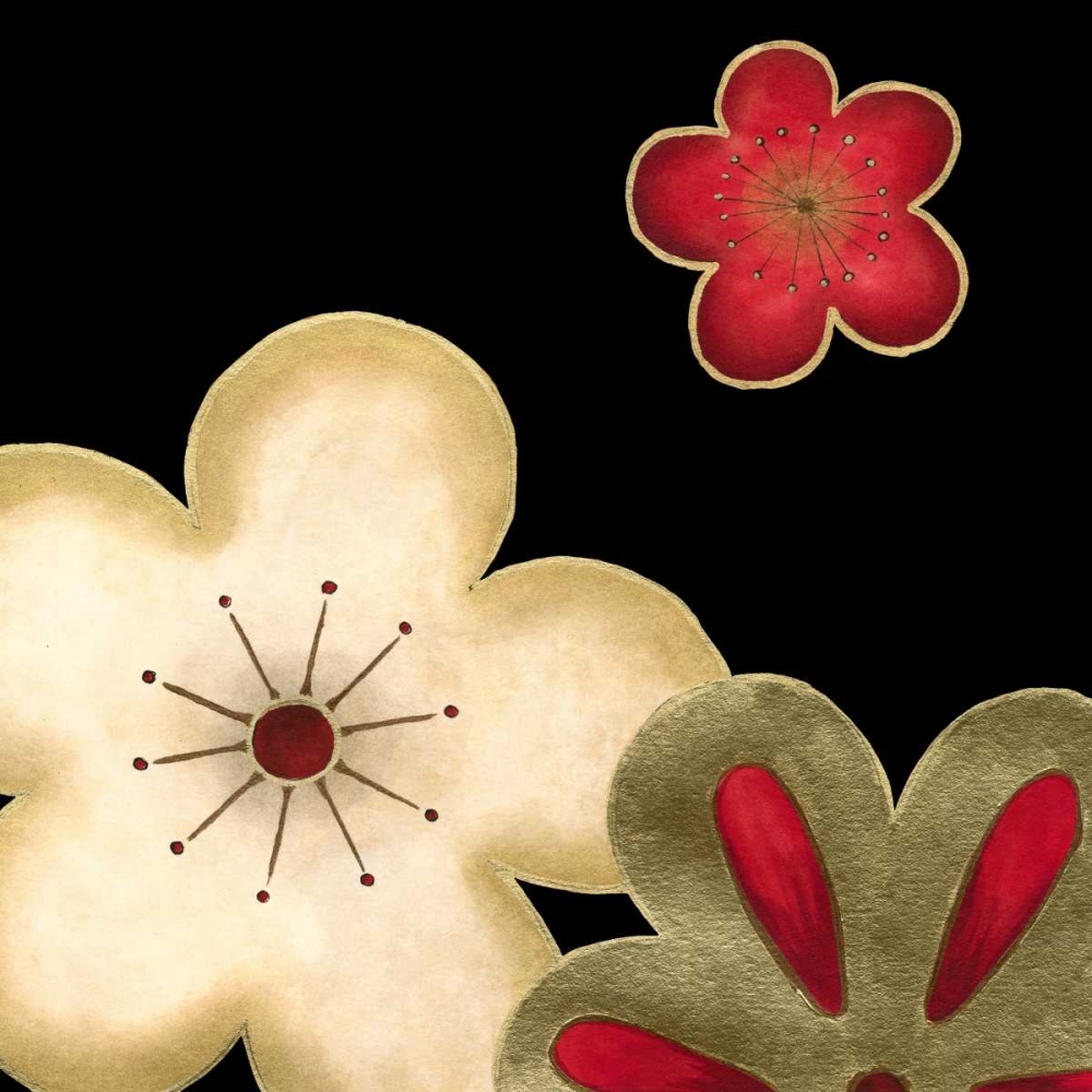 Wall Art Painting id:34760, Name: Pop Blossoms in Red I, Artist: Vess, June Erica