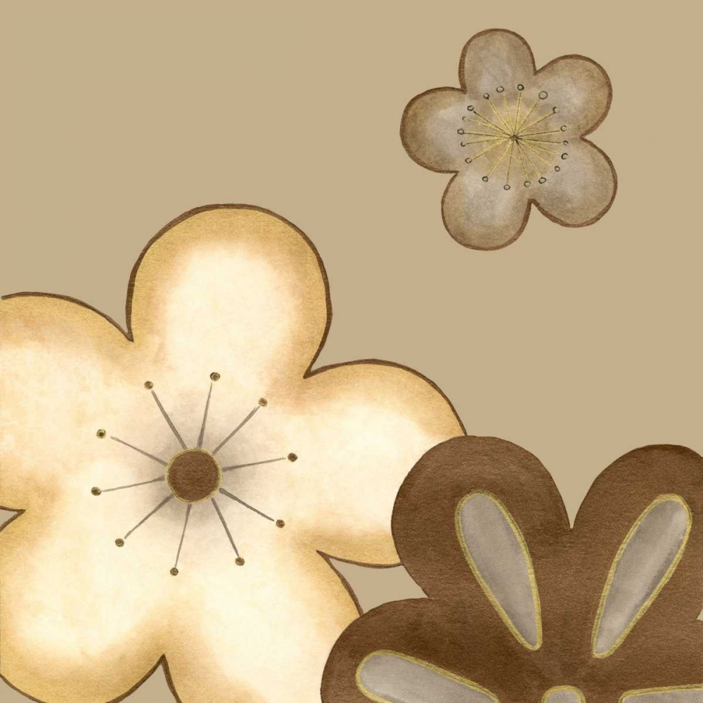 Wall Art Painting id:34762, Name: Pop Blossoms in Neutral I, Artist: Vess, June Erica