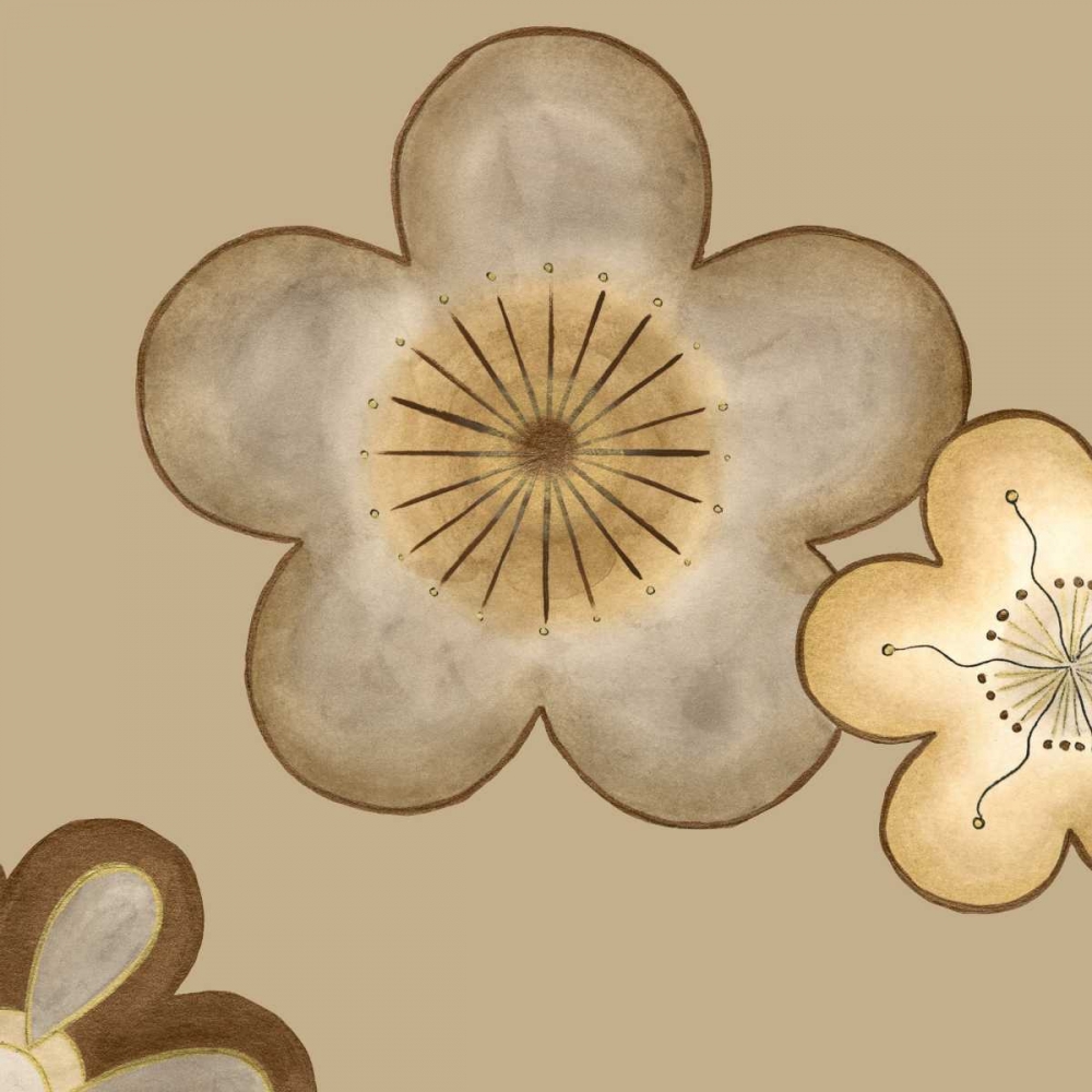 Wall Art Painting id:34763, Name: Pop Blossoms in Neutral II, Artist: Vess, June Erica