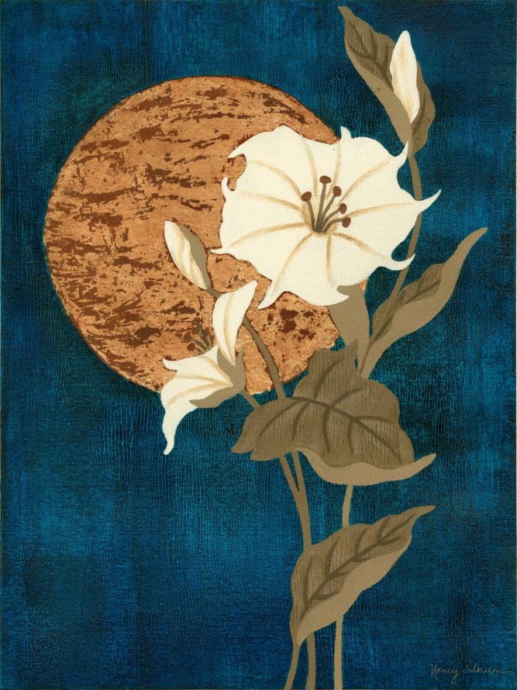 Wall Art Painting id:34801, Name: Moonlit Blossoms I, Artist: Slocum, Nancy