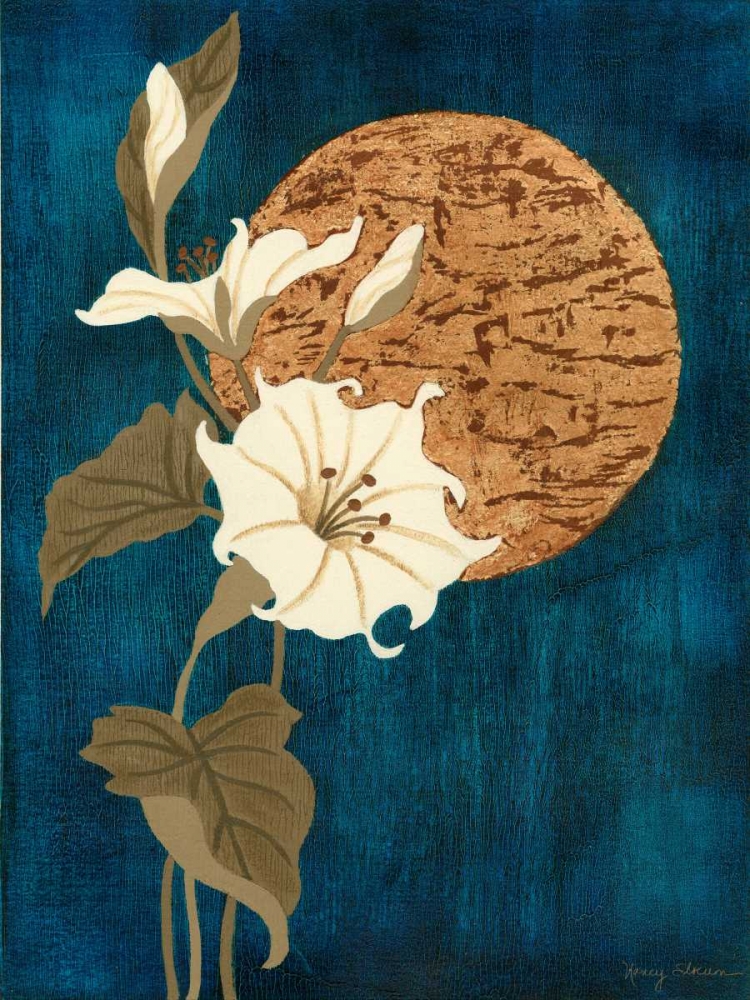 Wall Art Painting id:34802, Name: Moonlit Blossoms II, Artist: Slocum, Nancy