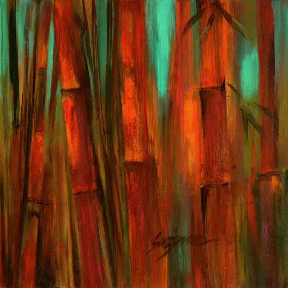 Wall Art Painting id:35067, Name: Sunset Bamboo II, Artist: Wilkins, Suzanne
