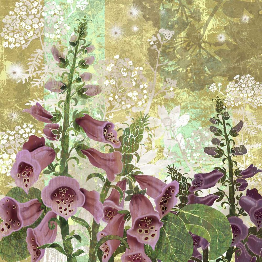 Wall Art Painting id:237464, Name: Foxglove Meadow I, Artist: Collier-Morales, R.