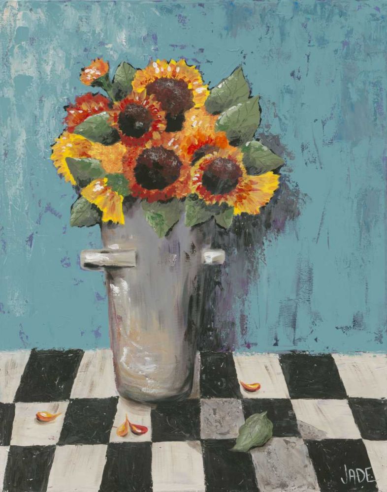 Wall Art Painting id:237660, Name: Bright Sunflowers, Artist: Reynolds, Jade