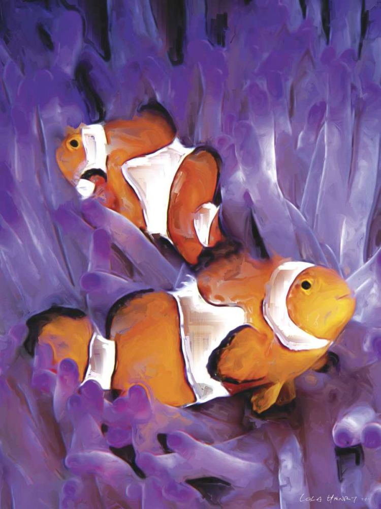 Wall Art Painting id:238245, Name: Jeweled Fish I, Artist: Henry, Lola
