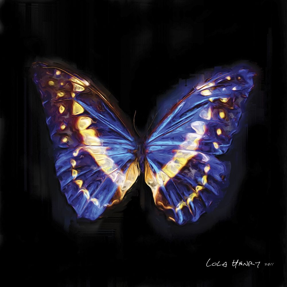 Wall Art Painting id:227032, Name: Techno Butterfly II, Artist: Henry, Lola