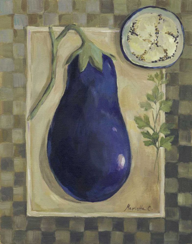 Wall Art Painting id:238479, Name: Veggies and Herbs IV, Artist: Cohen, Marietta