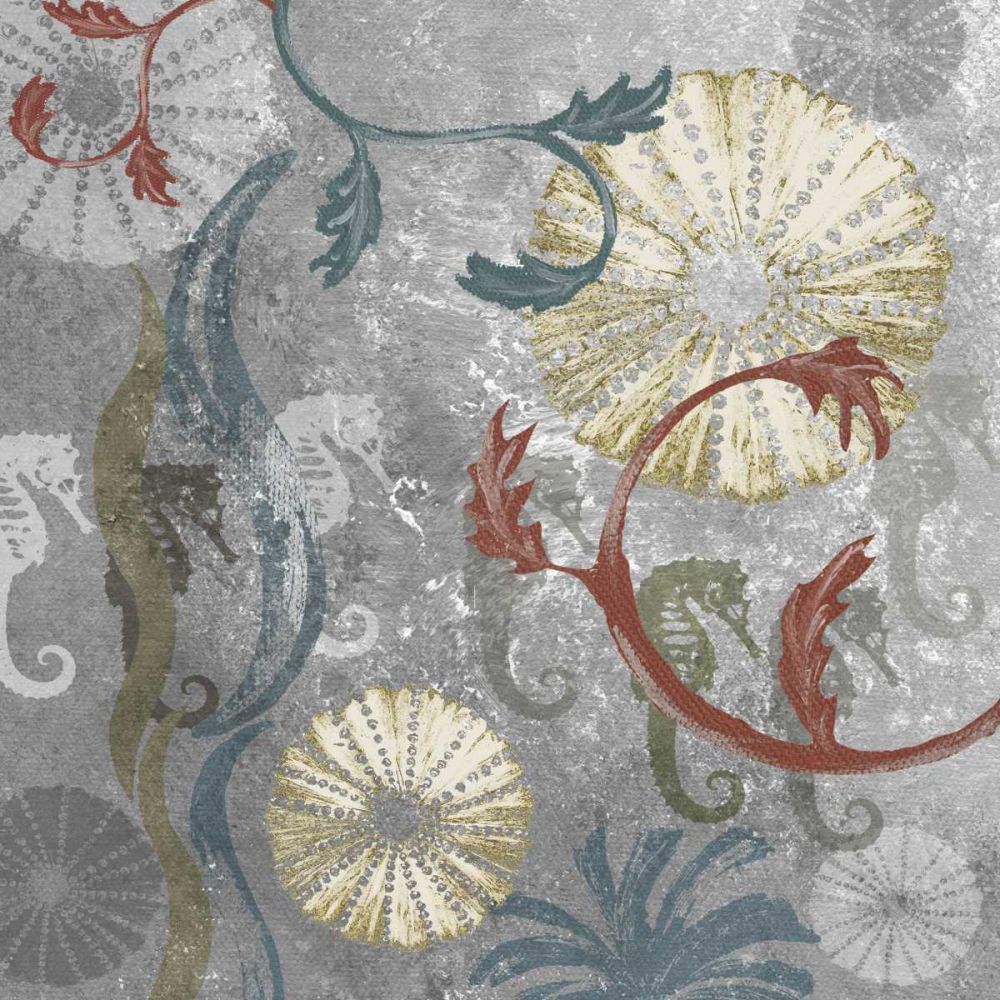 Wall Art Painting id:238568, Name: Seahorse Collage I, Artist: James, Andrea