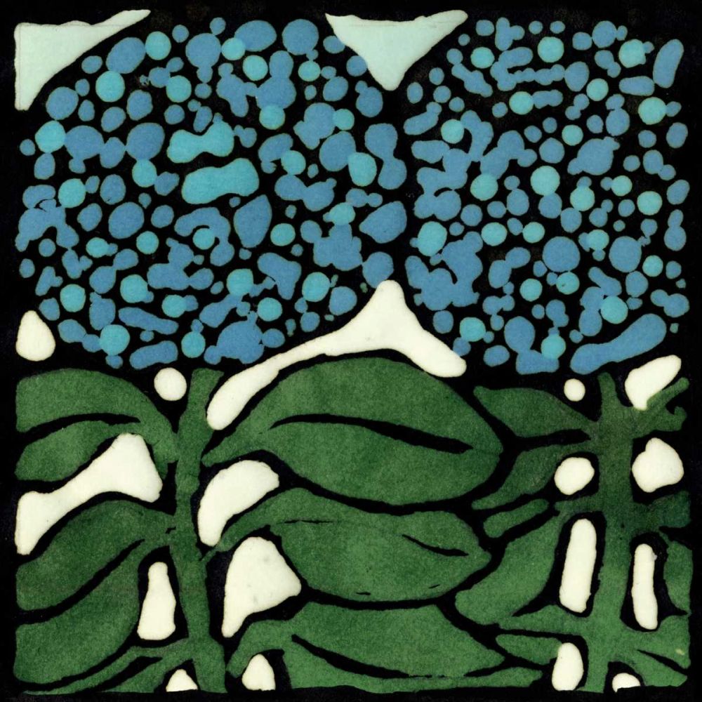 Wall Art Painting id:238646, Name: Teal Batik Botanical V, Artist: Davis, Andrea