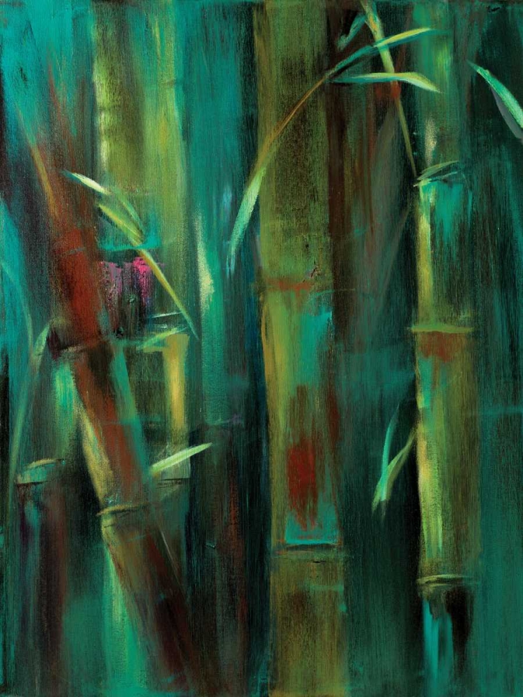 Wall Art Painting id:49799, Name: Turquoise Bamboo I, Artist: Wilkins, Suzanne