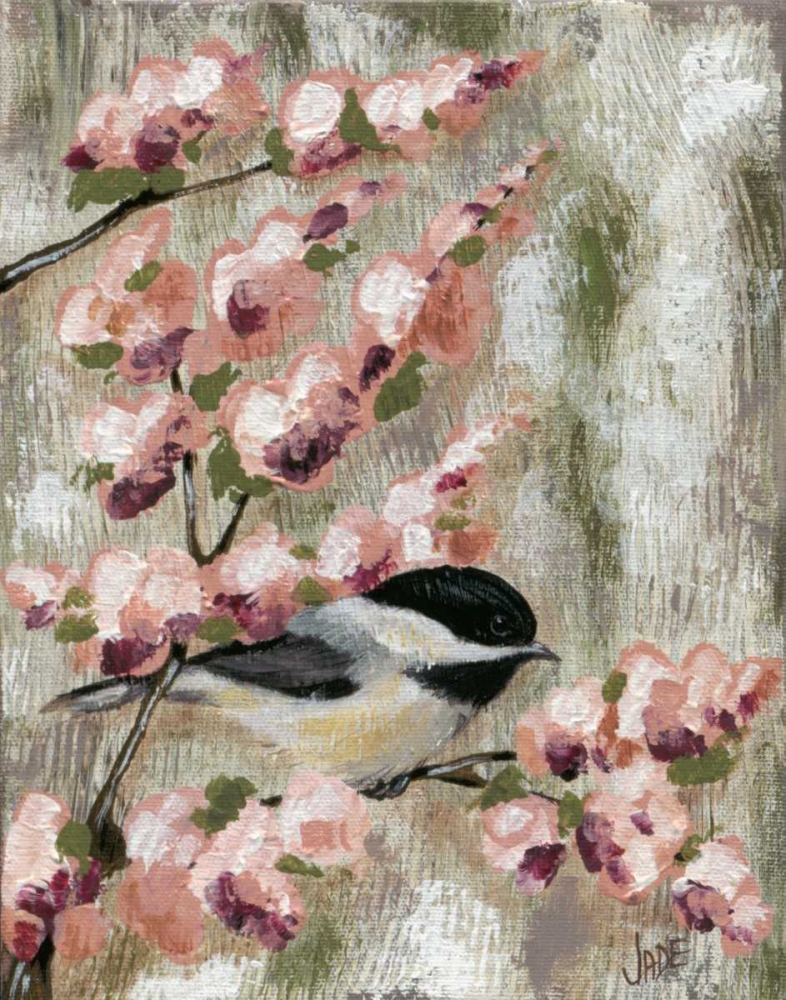 Wall Art Painting id:163144, Name: Cherry Blossom Bird I, Artist: Reynolds, Jade